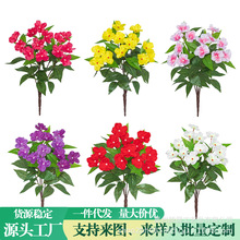 春季仿真凤仙花把束花园仿真花绿植家居插花摆件户外阳台装饰花束