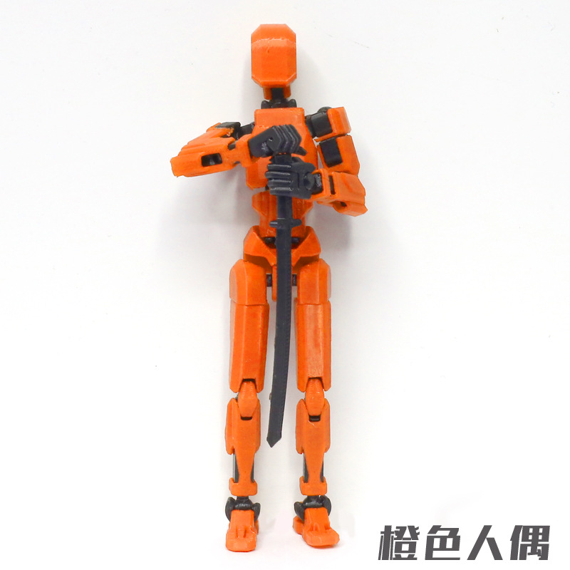 3D 인쇄 더미 인형-오렌지