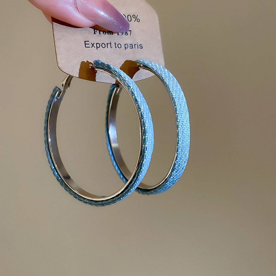 Europa y los Estados Unidos transfronterizos agujas de plata aretes de metal fríos aretes de estilo estilo universal simple aretes de diseño de nicho