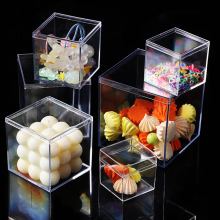 亚克力盒子方形透明塑料盒婚礼糖果包装展示盒带盖ps小饼干收纳盒