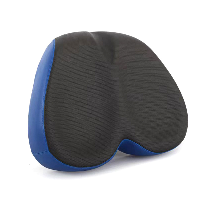Bicycle seat cushion without nose, breathable mountain bike saddle, shock-absorbing silicone riding seat, bouncing fruit_voghion.com