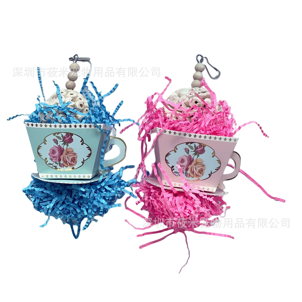 Игрушки для птиц Маленькая и средняя щетка для чайной чашки для попугаев Игрушки для укусов Растительные шарики Укус Снимает скучный рот Шлифовальные игрушки