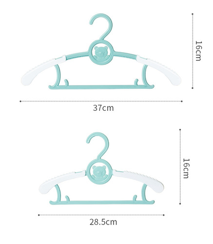 Retractable children's clothes hanger multi-functional non-slip hanging infant clothes hanger baby adult clothes support newborn clothes hanger