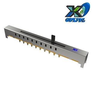 Ten-speed toggle switch vertical travel 6.5 10-position switching slide switch ten-speed slide switch 10-speed