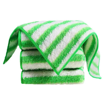 竹纤维不易沾油厨房用抹布双层加厚洗碗布不易掉毛吸水懒人清洁巾