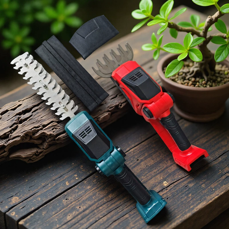 Электрический триммер для живой изгороди двойного назначения, перезаряжаемые секаторы, газонокосилка, зеленый пояс, садовый обрезной триммер с литиевой батареей, одной рукой