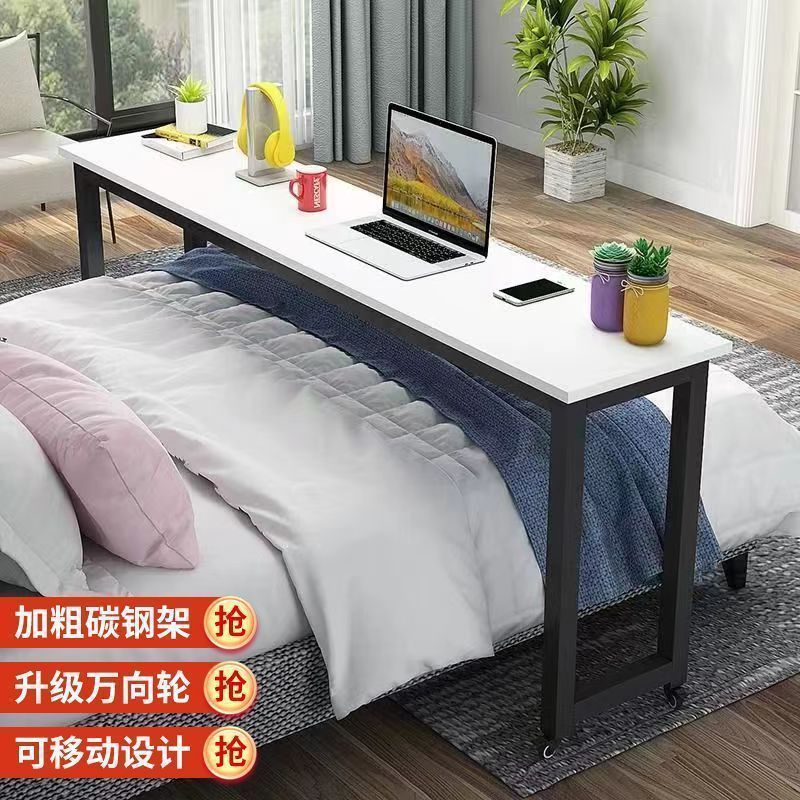 Mesa de cama transversal, escritorio móvil, escritorio de computadora, escritorio de escritorio en la cama del dormitorio, escritorio de escrit