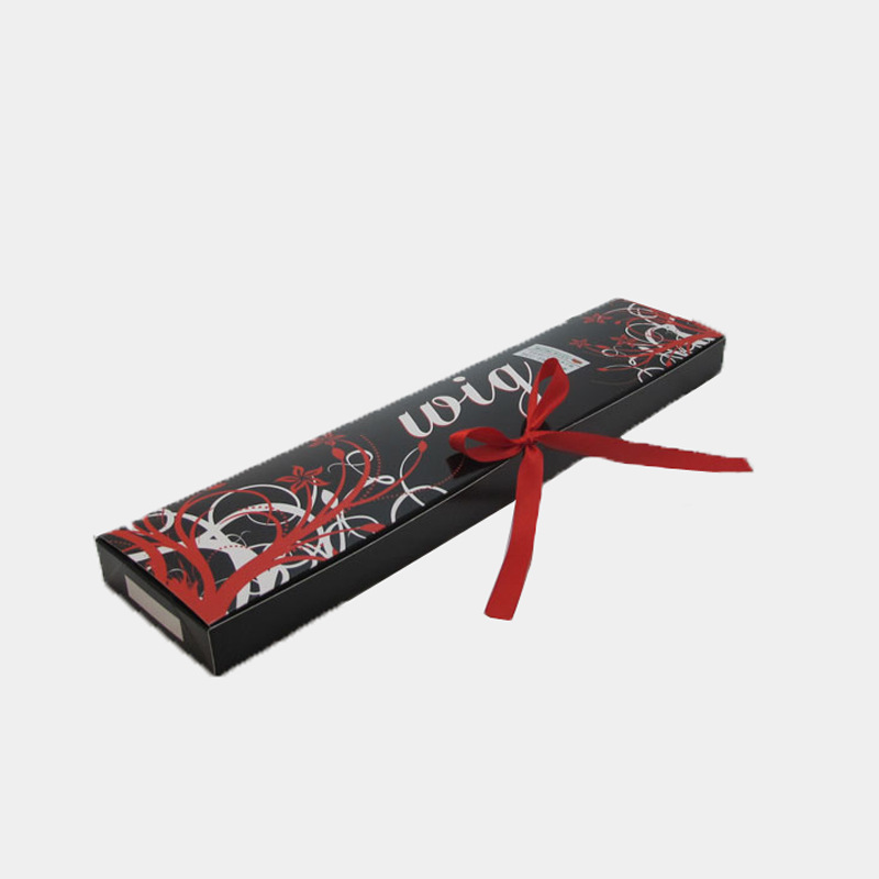 厂家供应假发包装盒/纸盒  可折叠假发盒  一片式卡盒