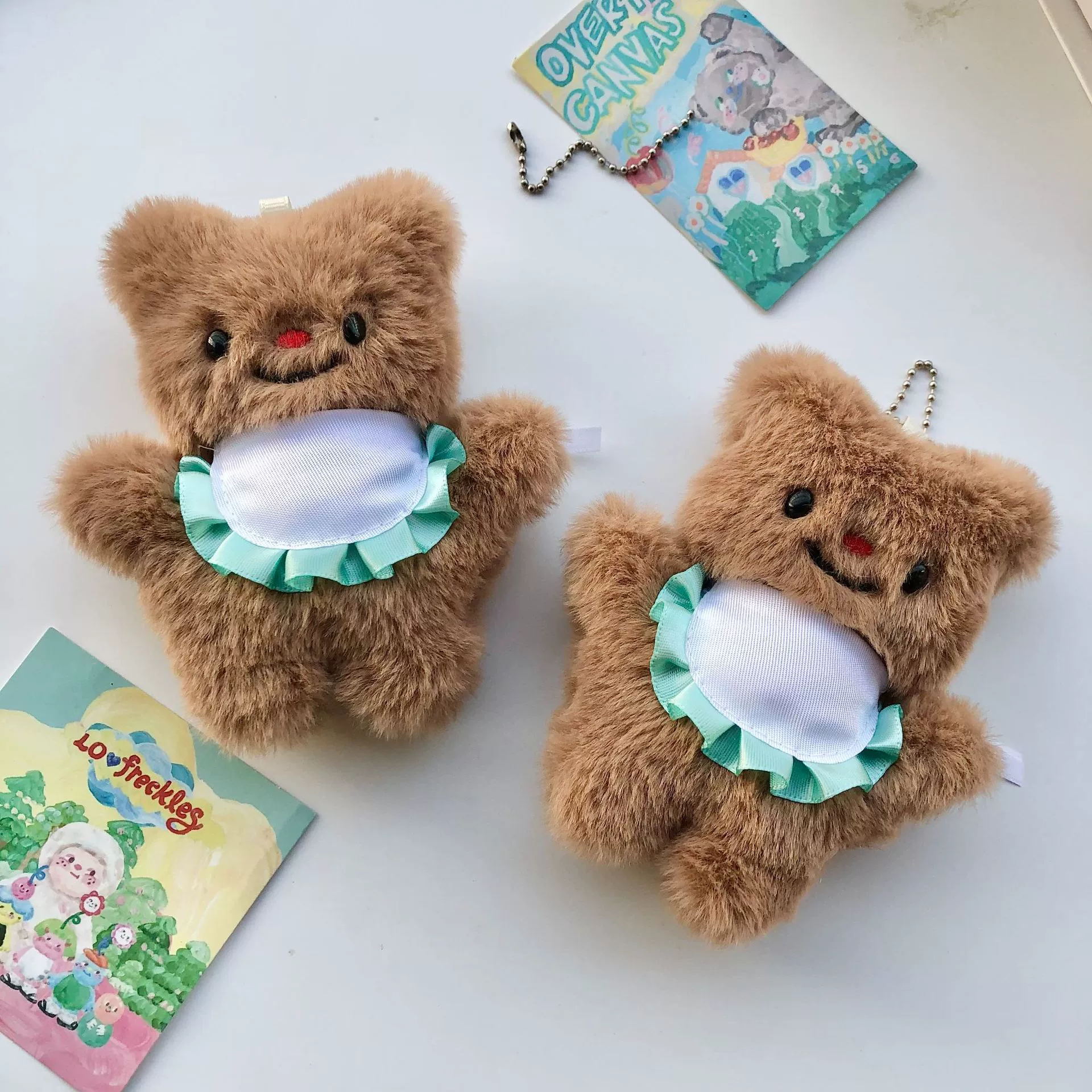 Мягкая игрушка-подвеска "Медвежонок" с пищалкой, подарок для лучшей подруги на зиму