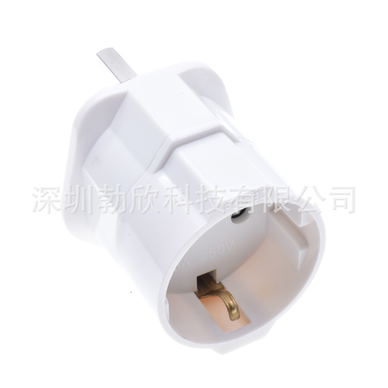 转换插座 转换插头德式法式转换英式插头(带地線)ST-5