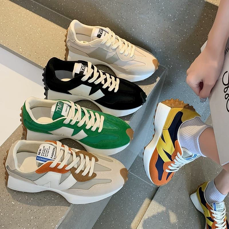 Кроссовки марки Tide Женская весна и осень 2025 новая маленькая талия дышащая беговая обувь с мягким фоном