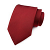 Powerful merchant supplies satin solid color 8cm fashion business professional men's tie