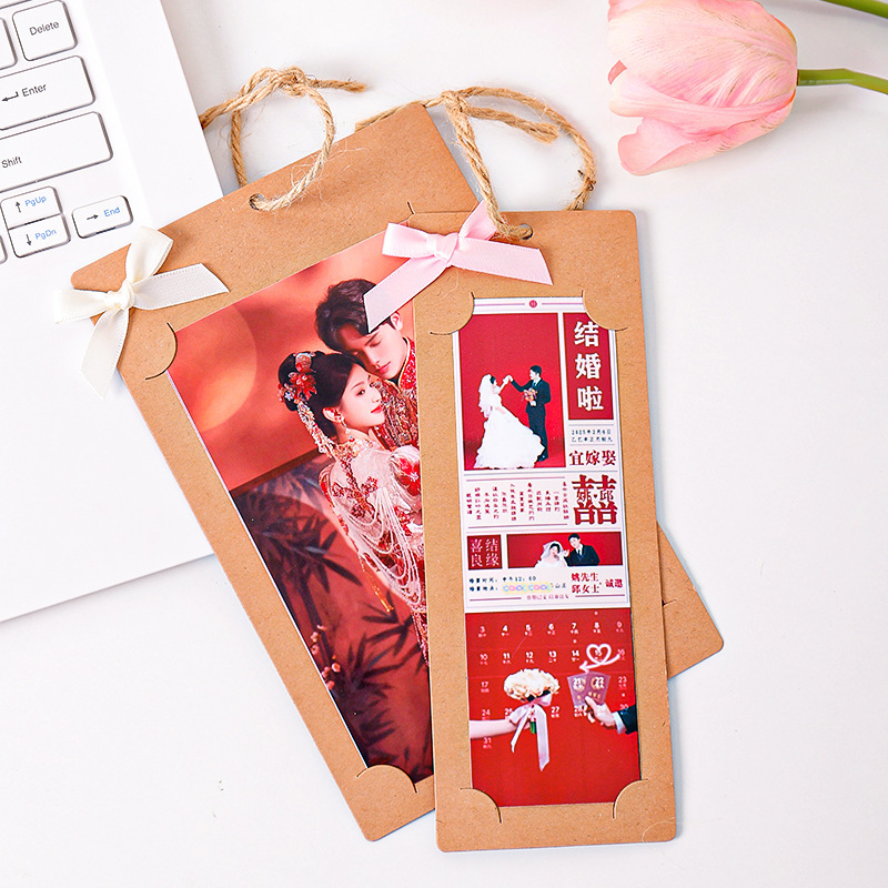 2*6inch Wedding Photo Back Card Framed Cardboard Photo Frame Photoboth Interactive Camera Photo Insert Corner Paper Picture Frame