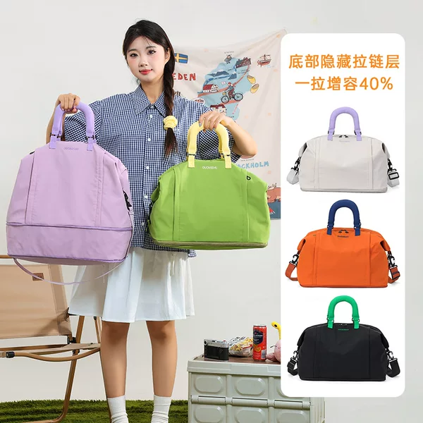 Cross-border short-trip travel bag, large-capacity dry and wet separation luggage bag, maternity storage, portable for business trips, sports and fitness bag