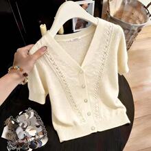 ��9726��ʽ�����װ�ɫ������֯��Ů26���¿�С��V��ٴ��������