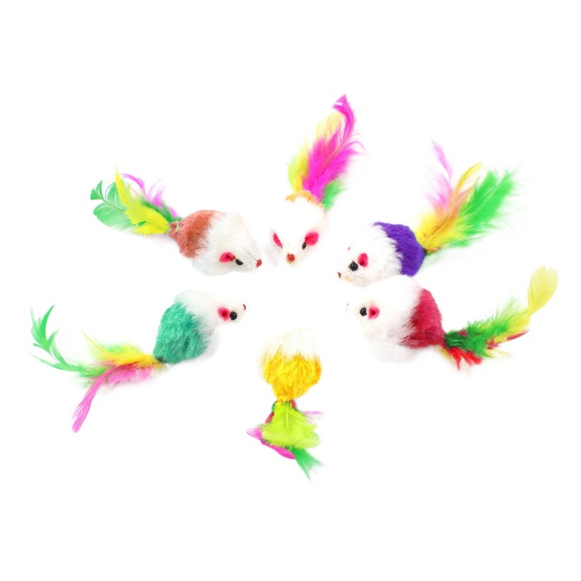 Gato de juguete ratón fabricante de simulación mascota de peluche ratón divertido gato juguete al por mayor auto-Hola aliviar juguete gato tapado