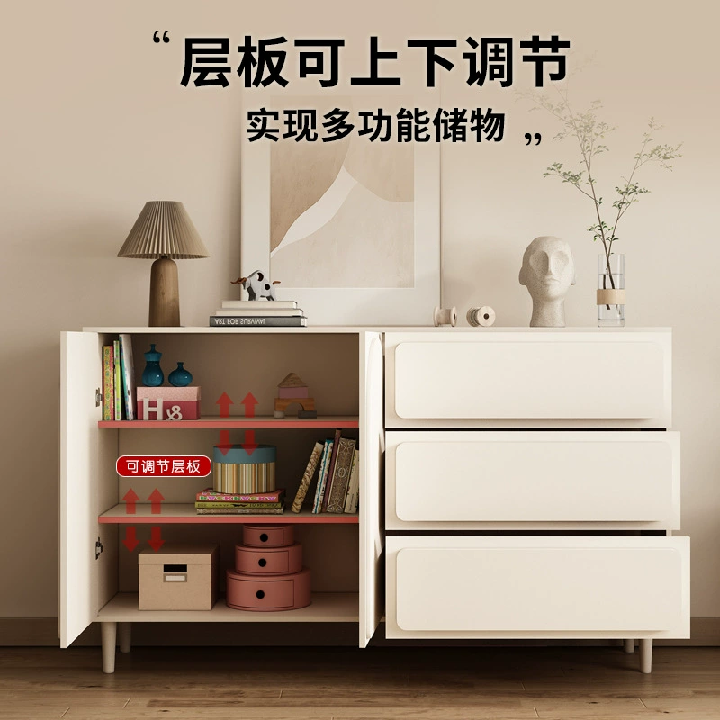 X ^ X Комнасты для спальни комод Французский кремовый ветер из массива деревянный ковшер тумбочки для гостиной сосны для хранения еды