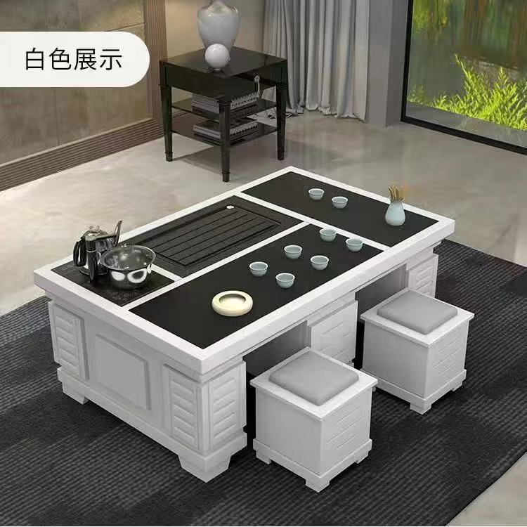 화이트 + 불타는 돌 차 트레이