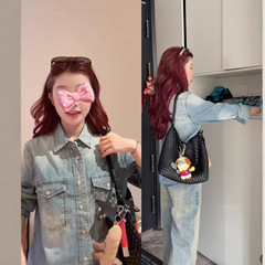 预售/宅女Nb*s经典复古洗水蓝牛仔衬衫宽松薄外套女
