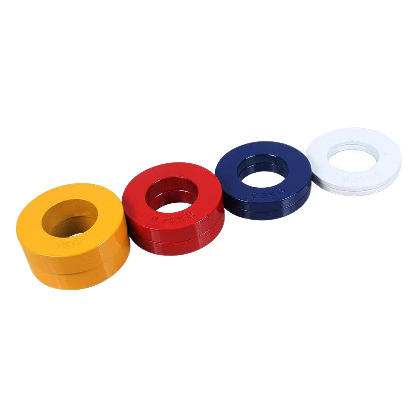 Venta directa pintura en aerosol hoja de acero color resistente a la caída Barbell agregar piezas multi-Especificación de suministro