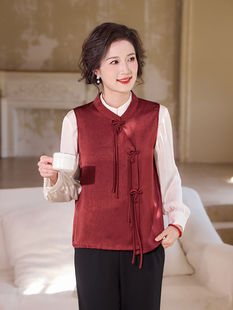 Qianbai Yilian 2025 Summer High-End New Chinese Style Vest with Sleeveless Vest Shirt Thin Elegant Top