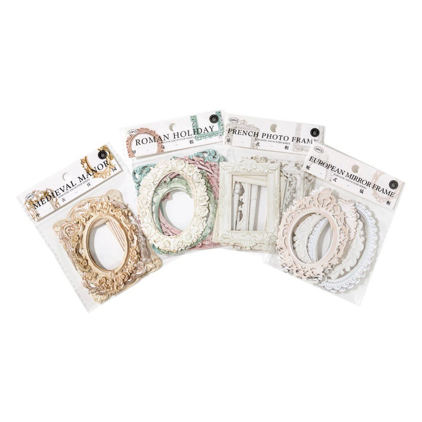 Мо романтическая встреча серии тисненых коллаж карты Ретро полые фоторамки журнал фото украшения базовый материал