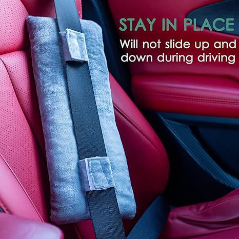 Breast Surgery Post-Operative Car Seatbelt Pillow to Prevent Pressure, Cushioning for Chest and Abdomen, Post-Operative Warmth, Car-Specific Protective Pad
