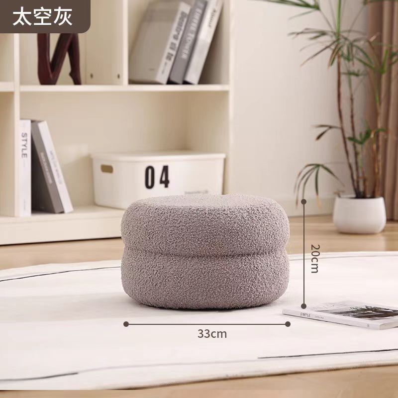 客間の小さい腰掛けの家庭用の丸い腰掛けのネットの赤い子供のソファーの腰掛けの羊の毛の板の腰掛けの低い腰掛けは簡単に腰掛けを変えます。|undefined