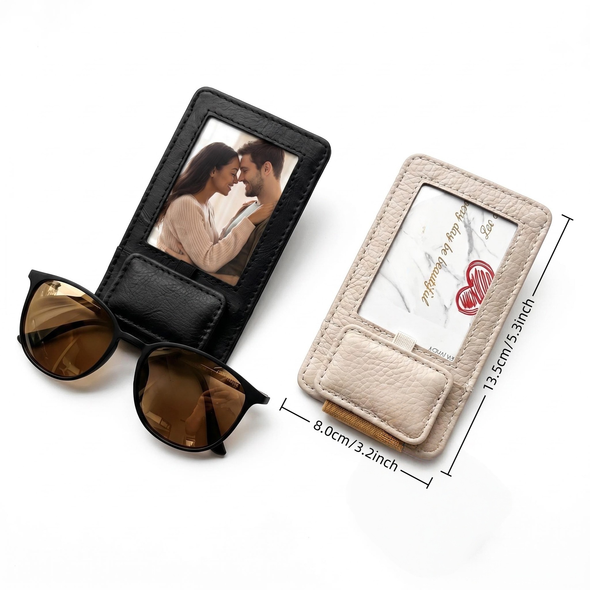 Cross-Border Car-Mounted Glasses Clip Sunshade Eye Protection Bracket Car Interior Accessories Multifunctional Photo Card Storage Clip