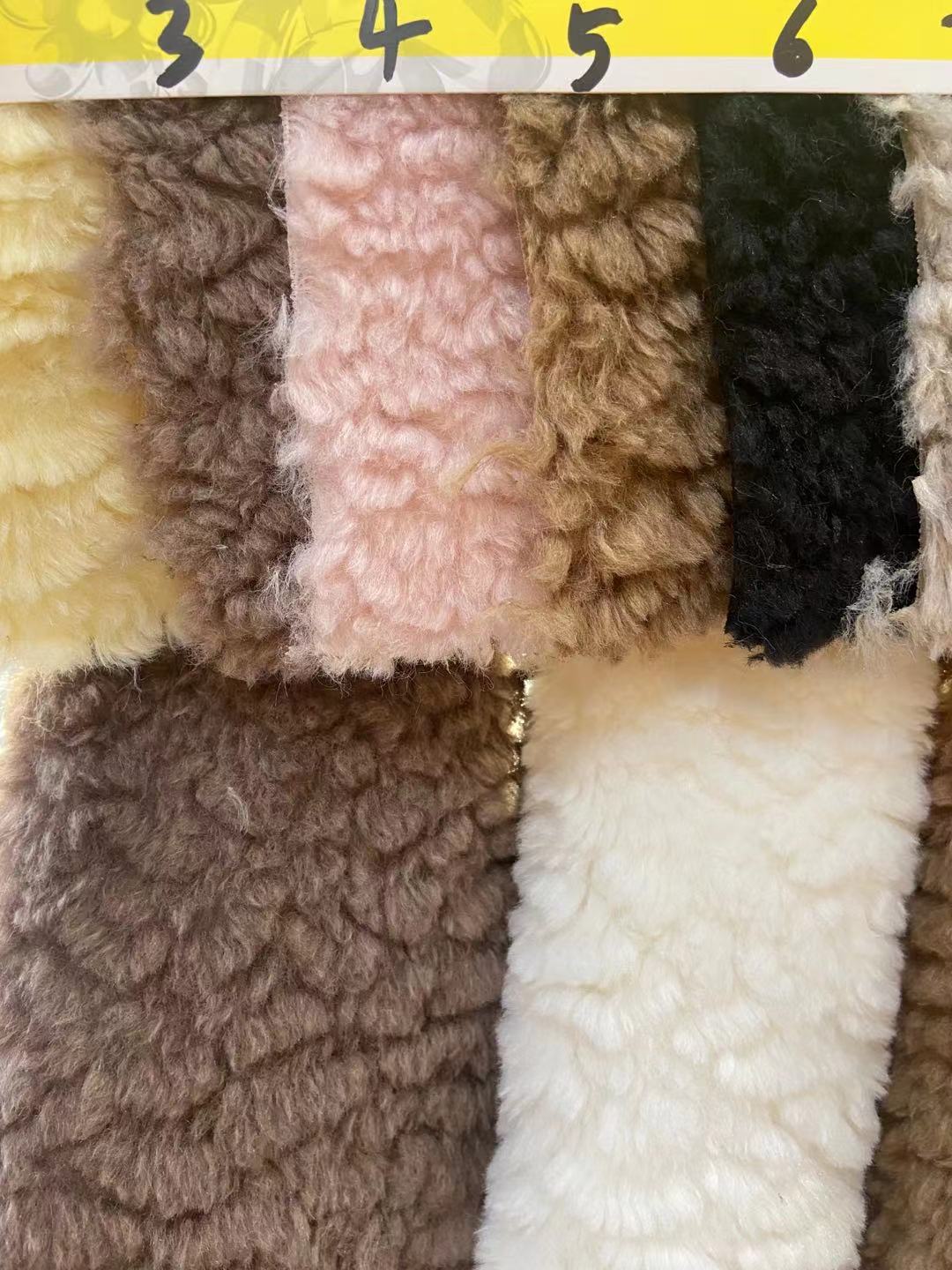 Nuevo 700g tela de Cachemira super suave Cordero Cachemira en relieve Otoño e Invierno ropa bufanda zapatos pijamas tela