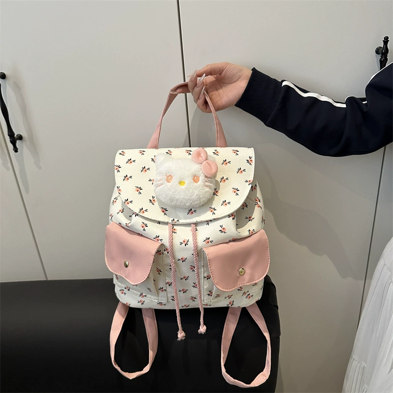 Hello Kitty, модный рюкзак, универcальная сумка через плечо для отдыха