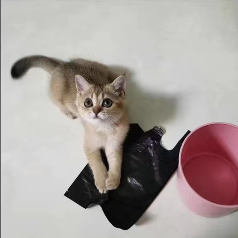 黑色宠物便便袋 铲猫屎袋塑料垃圾方便袋子 中小号狗狗拾便袋工具|undefined
