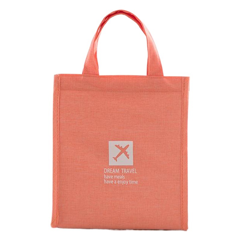 Almuerzo bolsa de almuerzo portátil simple moda todo fósforo bolsa de hielo impermeable Oxford tela blanca cuello bolsa de aislamiento fábrica al por mayor