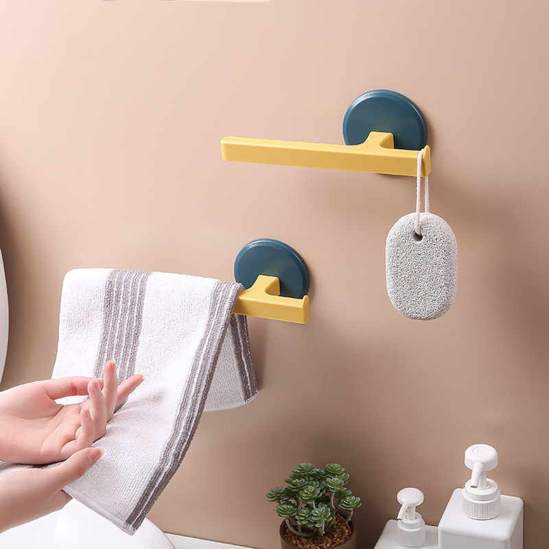 家庭用バスルームパンチフリータオルラック北欧スタイルシンプルクリエイティブハンギングタオルシングルロッドフェイスタオルバスルームハンガー|undefined