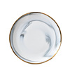 Ceramic tableware Household plate dishes Ceramic western dining marble patterned gold edge dish plate dish