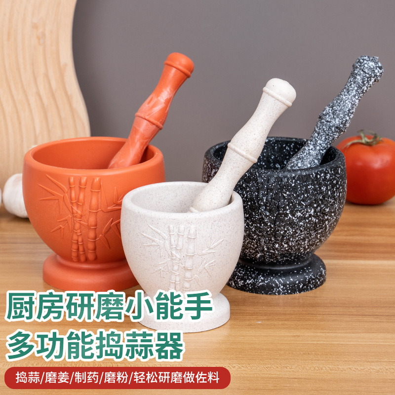 家庭用手動にんにく器研磨器にんにく蓉をつぶして鉢をつぶします。|undefined