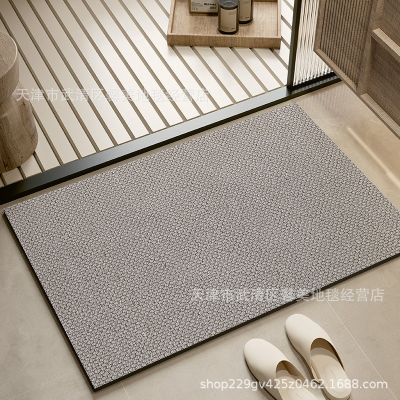 珪藻土フロアマット、シンプルなスタイル、耐摩耗性、お手入れ簡単、家庭用トイレと浴室のフロアマット、吸水性、滑り止め、メーカーから直接供給|undefined