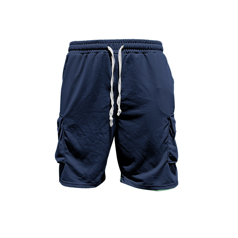 Męski komplet t-shirt i spodenki cargo w stylu sportowym_voghion.com