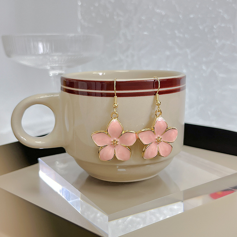 1 Pair Simple Style Flower Alloy Women's Drop Earrings display picture 3