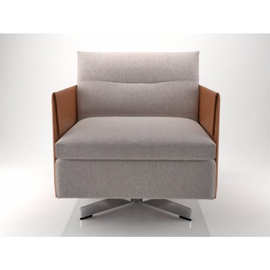 简约个性创意办公椅马鞍皮椅咖啡厅酒店样板房别墅接待会客休闲椅