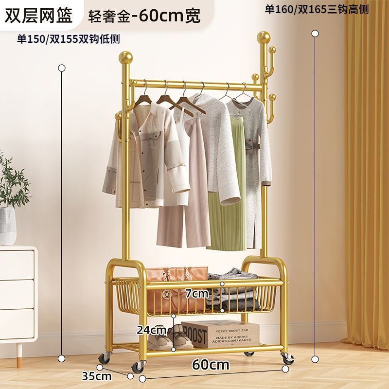 床置き服ラック家庭用部屋寝室掛け服ラック移動ハンガー簡易ハンガー卸売り|undefined