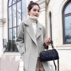 单面羊绒大衣女中长款过膝2025年秋冬季新款高端百搭羊毛呢外套女