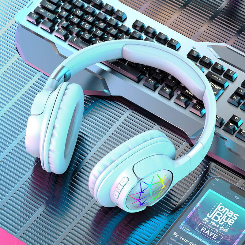Beliebte LED-Kopfhörer mit Bluetooth von Huaqiangbei, kabellose Spielekonsole Sport E-Sport Gaming-Headset mit langer Akkulaufzeit - 7