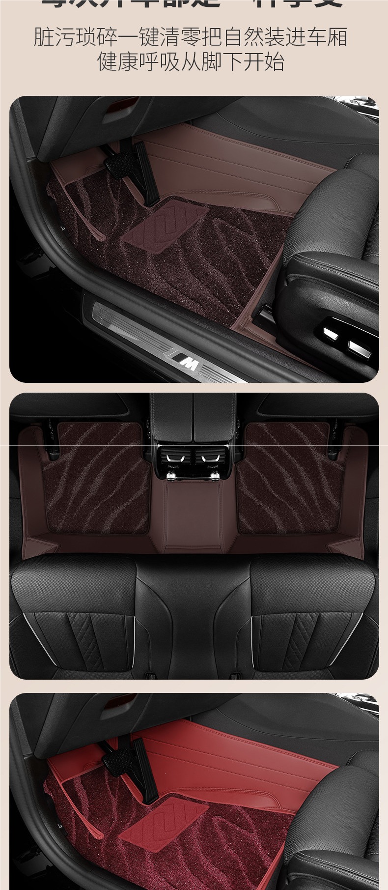 Car upper layer starry sky carpet floor mat, driver's seat replacement carpet, waterproof and wear-resistant, rear seat driver and passenger seats, other parts of the car