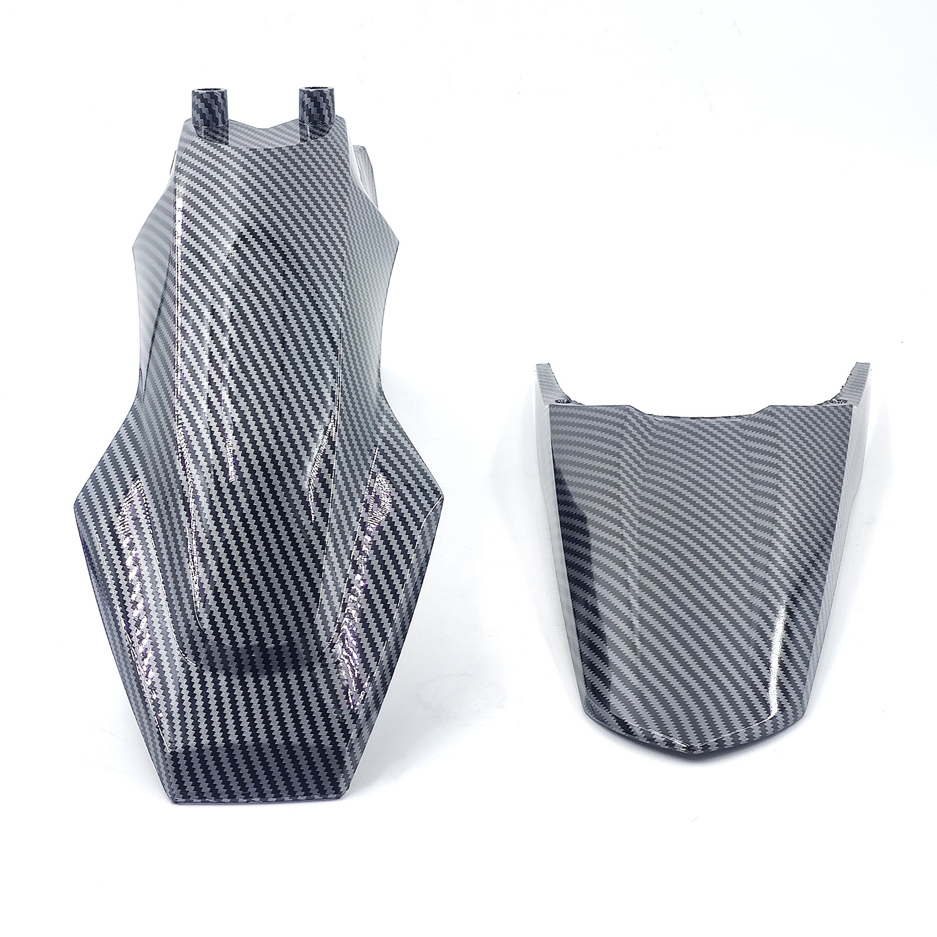 Adaptable a KUGOO Tuttio para motocicleta todoterreno guardabarros de agua delantero y trasero guardabarros de fibra de carbono modificados accesorios de motocicleta eléctrica