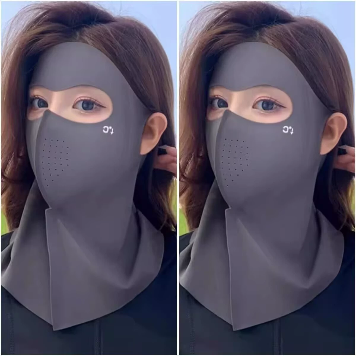 Новая летняя солнцезащитная маска UFP, защита шеи, встроенная дышащая женская маска для лица с защитой от ультрафиолета для вождения для женщин