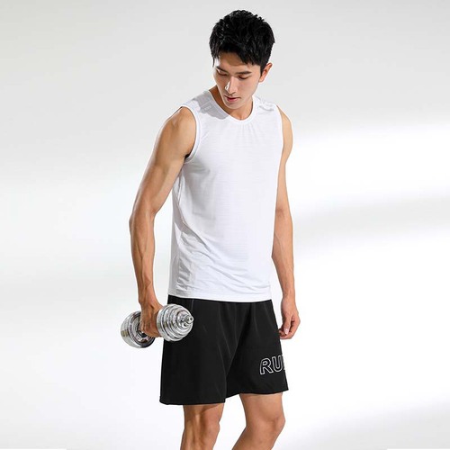 Men's Summer Tank Top Trendy Sport Fitness Running Hoodie T-shirt Clothing Base Shirt Sleeveless T-shirt