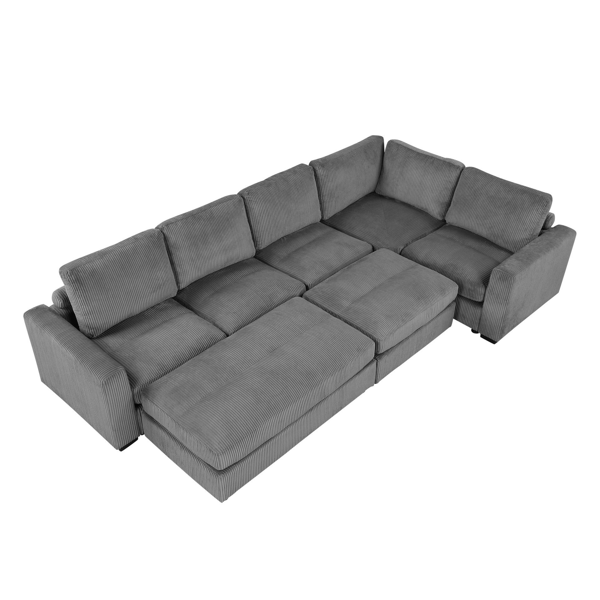 Sofá de estilo crema, moderno, minimalista, pequeño apartamento, sala de estar, asiento ultra ancho, sofá de tela esmerilada de plumón suave en línea recta profunda image 1