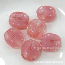 饰品配件-DIY散珠-捷克进口琉璃-扁形-14x12mm 60粒一包-清仓处理