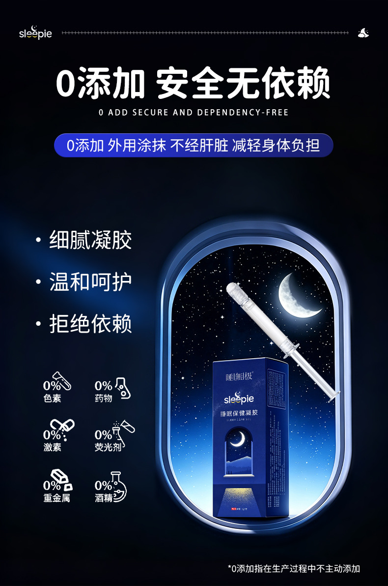 Sleep Gel Lavender Ear Acupoint Topical Gel 2g Box for Nighttime Wellness Routine in use